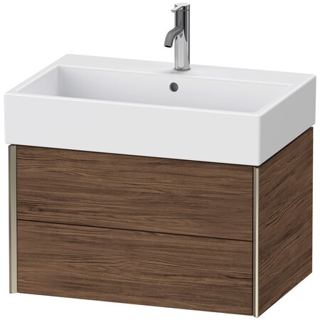 Duravit Xviu Wall-Mounted Vanity Unit Dark Walnut XV43350B121